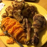 Roasted Chicken, Sweet Potato, and Cauliflower