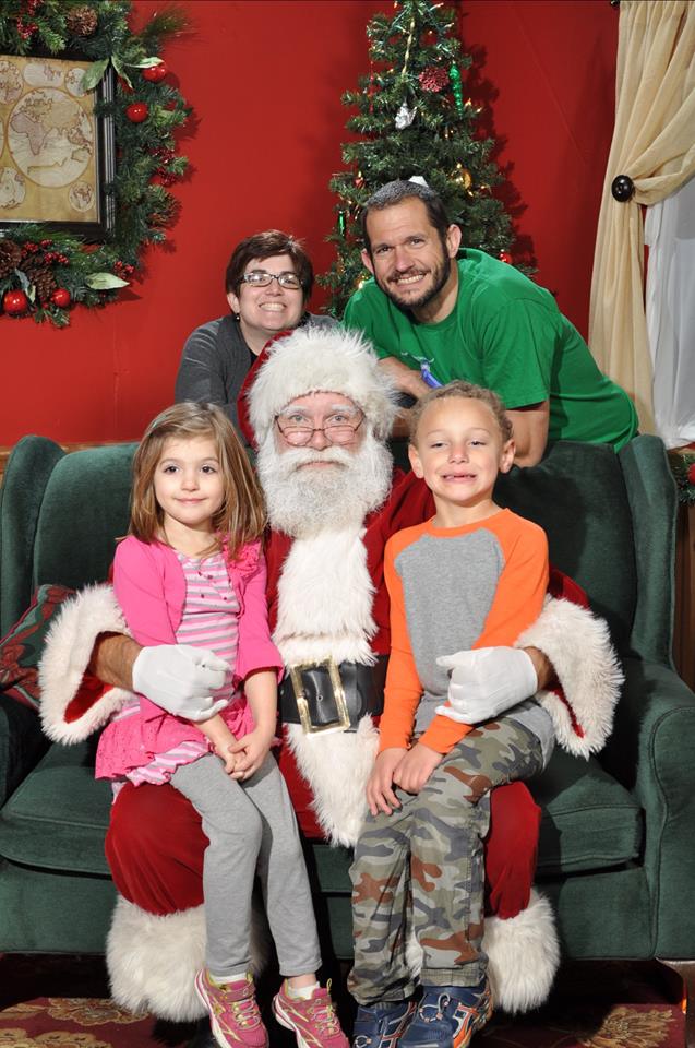 The Family with Santa